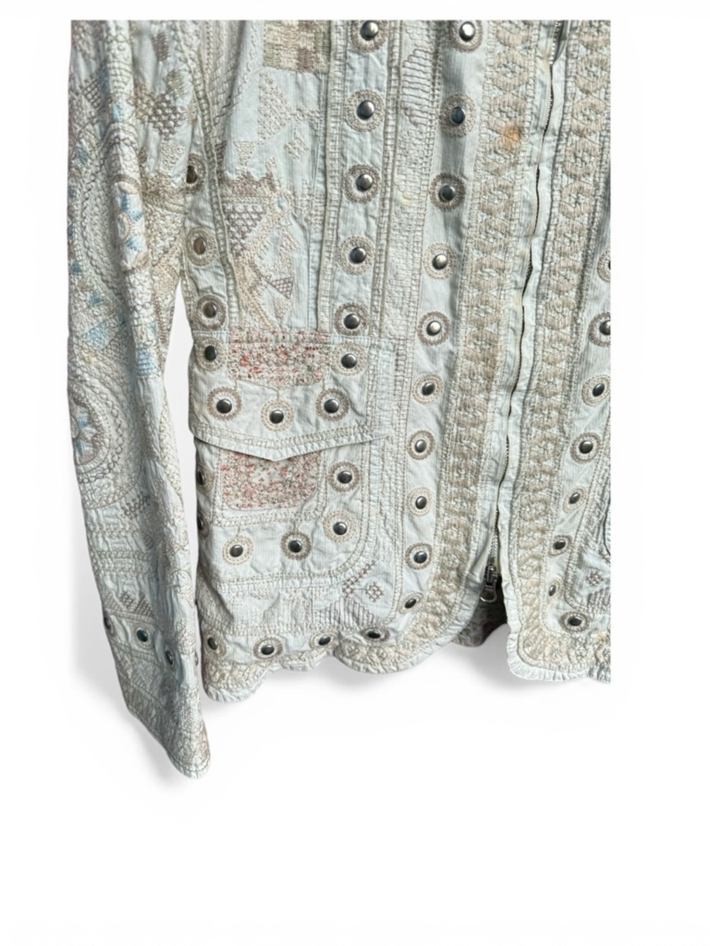 Johnny Was - 2wo Tenten 5ive - Embellished Cream Women's Jacket - size S - Picture 10 of 10